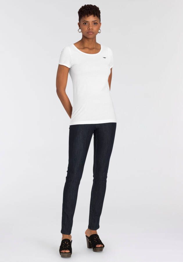 Arizona Skinny fit jeans extra-strakke snit comfortabele taille used-look-wassing