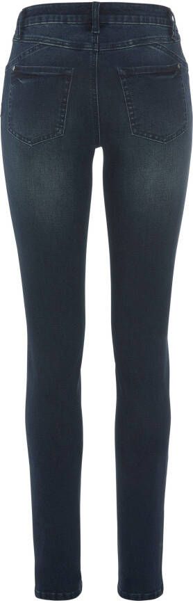 Arizona Skinny fit jeans extra-strakke been snit used-look-wassing normale taille