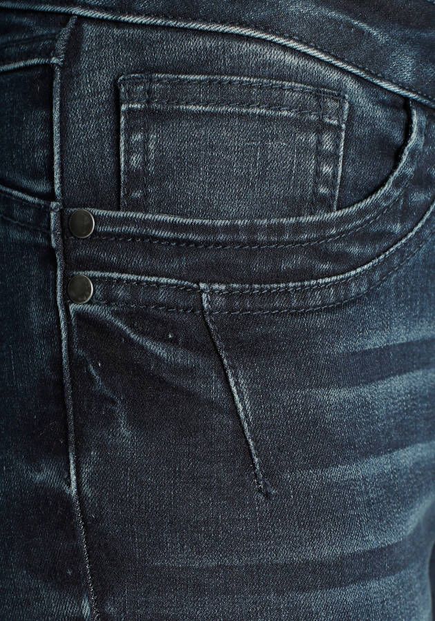 Arizona Skinny fit jeans extra-strakke been snit used-look-wassing normale taille