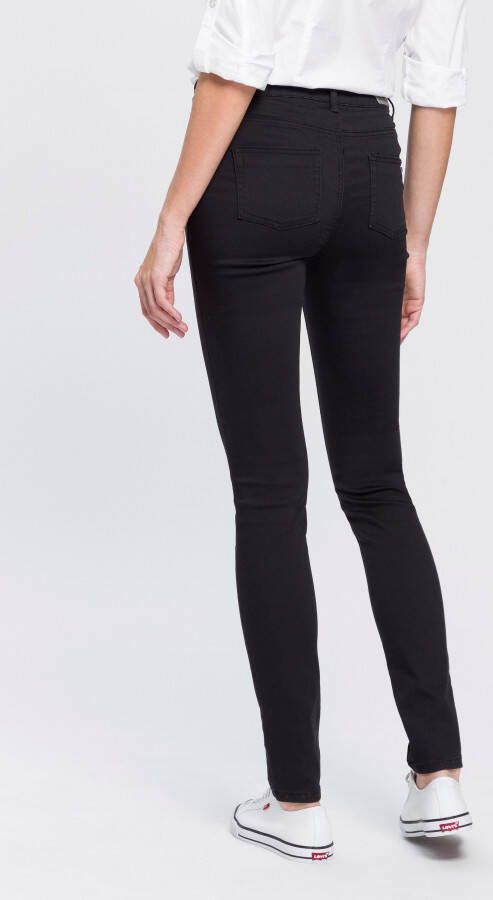 Arizona Slim fit jeans Shaping strakke pasvorm skinny jeans used-look-wassing hoge taille