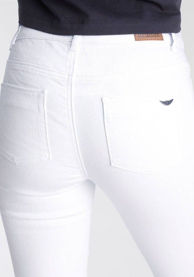 Arizona Slim fit jeans Shaping strakke pasvorm skinny jeans used-look-wassing hoge taille - Foto 3