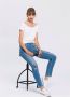 Arizona Slim fit jeans Met zichtbare schuine knoopsluiting - Thumbnail 4