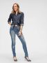 Arizona Slim fit jeans Met zichtbare schuine knoopsluiting - Thumbnail 9