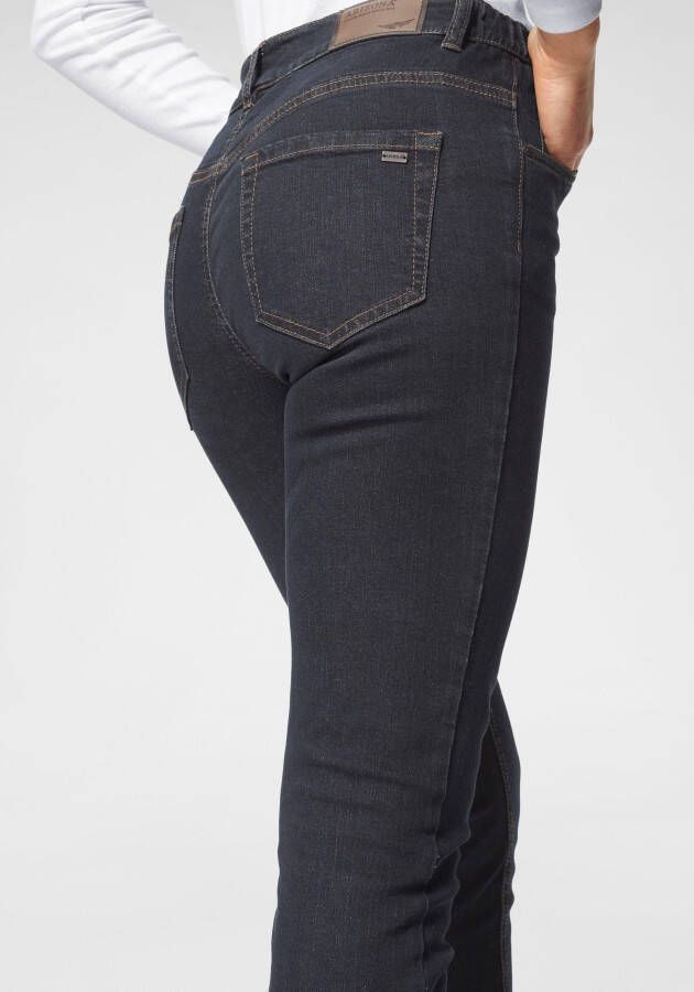 Arizona Slim fit jeans Svenja band met opzij elastische inzet - Foto 3