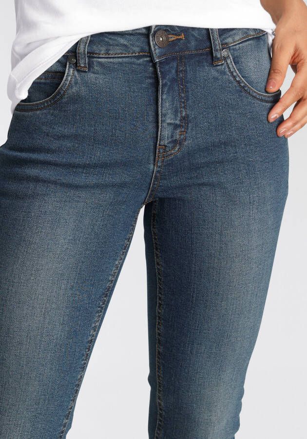 Arizona Slim fit jeans Svenja band met opzij elastische inzet - Foto 2