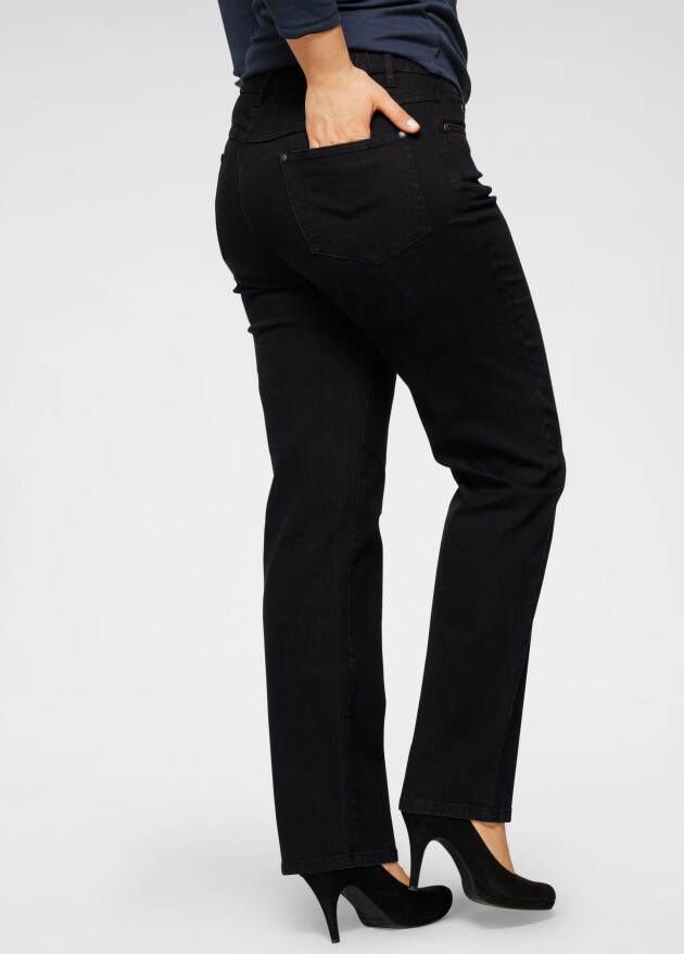 Arizona Straight jeans Curve-Collection met comfortabele elastische band