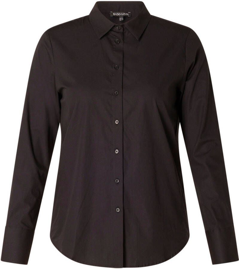 Base Level Curvy Klassieke blouse Aliza Klassiek aansluitend model