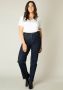 Base Level Curvy high waist straight leg jeans Ayda dark denim - Thumbnail 4