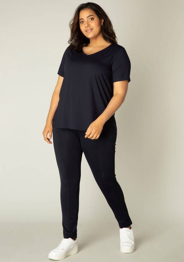 Base Level Curvy T-shirt Alba Soepelvallende vormvaste kwaliteit