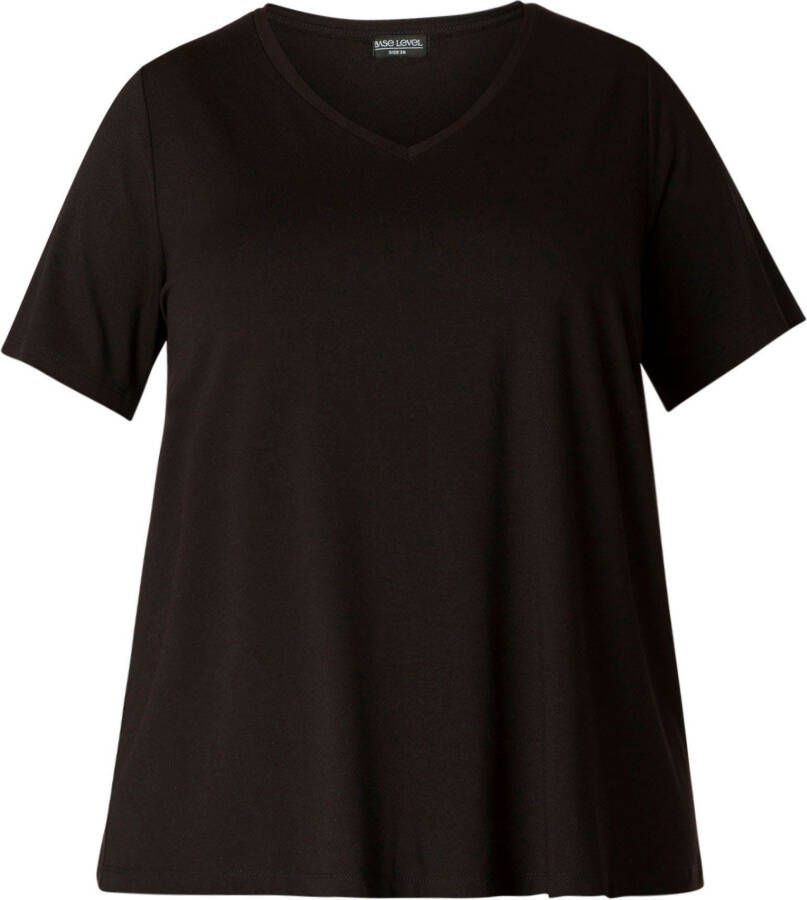 Base Level Curvy T-shirt Alba Soepelvallende vormvaste kwaliteit