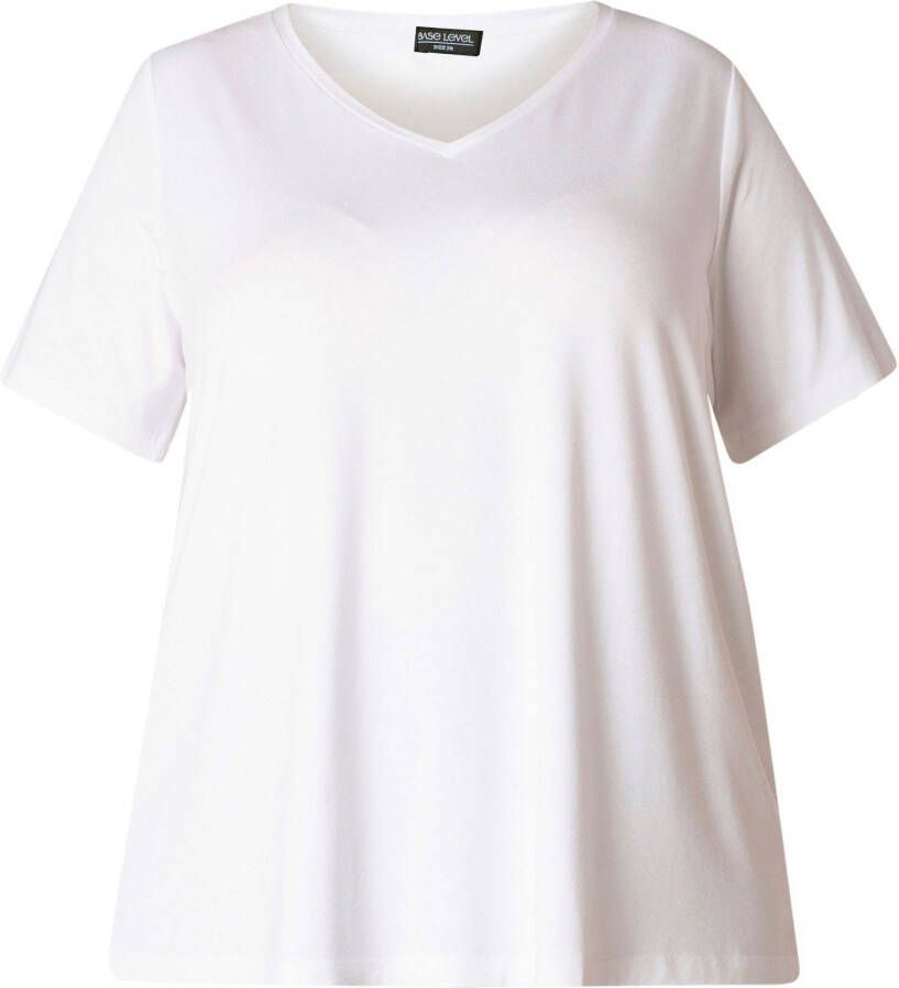 Base Level Curvy T-shirt Alba Soepelvallende vormvaste kwaliteit