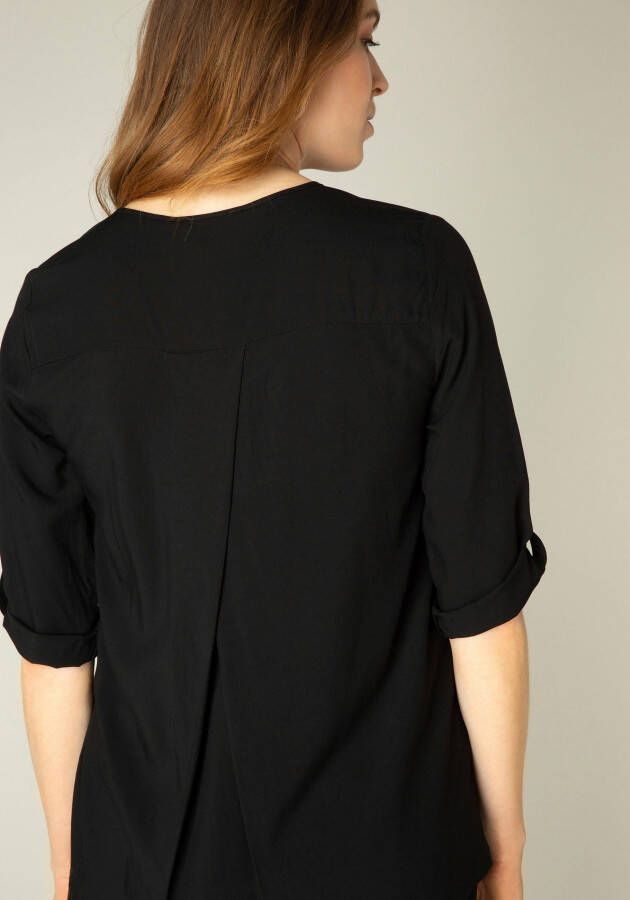 Base Level Klassieke blouse met mouwomslagen