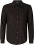 Base Level blouse Yael met linnen zwart - Thumbnail 4