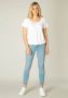 Base Level T-shirt Yona met aanrimpeling bij de ronde hals - Thumbnail 5