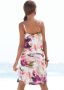 Beachtime Jerseyjurk met bloemenprint en subtiele plooien zomerjurk strandjurk - Thumbnail 3