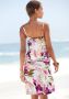 Beachtime Jerseyjurk met bloemenprint en subtiele plooien zomerjurk strandjurk - Thumbnail 8