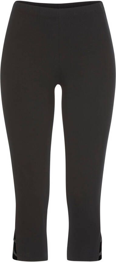 Beachtime Lange top met alloverprint en split zomerjurk strandjurk (set Met legging)