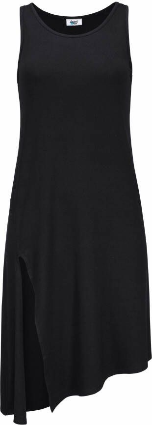 Beachtime Lange top met asymmetrische zoom en split zomerjurk strandjurk