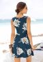 Beachtime Strandjurk met bloemenprint mini jurk katoenen zomerjurk - Thumbnail 3