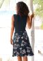 Beachtime Strandjurk met bedrukte rok zomerjurk in wikkellook jersey jurk - Thumbnail 3