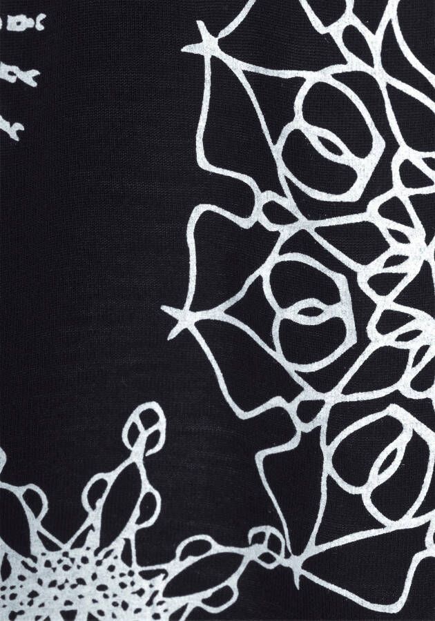 Beachtime Strandjurk met grafische print licht zomerjurk van jersey