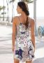 Beachtime Strandjurk met paisley motief in loose fit mini jurk zomerjurk - Thumbnail 4