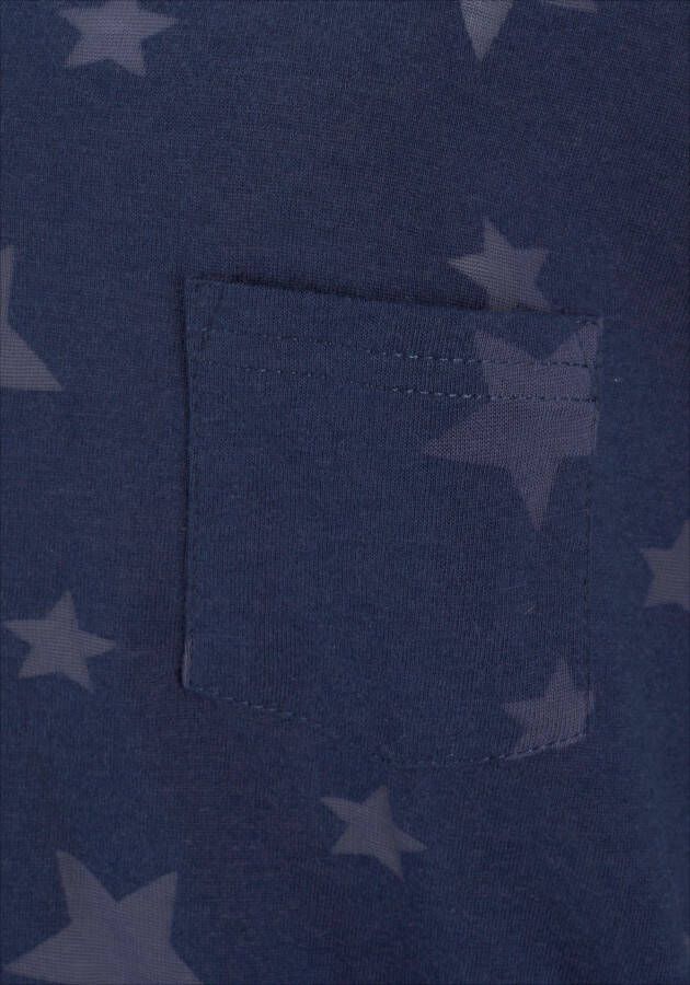 Beachtime Shirt met korte mouwen Met lichtdoorlatende sterren (Set van 2)