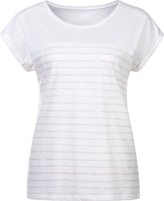 Beachtime T-shirt Met streepdessin in een zachte katoenkwaliteit