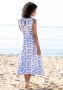 Beachtime Zomerjurk met bloemenprint midi jurk van jersey stof strandjurk - Thumbnail 3