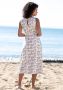 Beachtime Zomerjurk met bloemenprint midi jurk van jersey stof strandjurk - Thumbnail 6