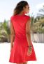 Beachtime Zomerjurk met geborduurde oogjes elegante jersey jurk strandjurk - Thumbnail 3