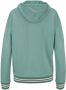 Bench. Capuchonsweatvest met gestreepte boorden en glansprint loungewear loungepak - Thumbnail 3