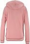 Bench. Capuchonsweatvest met gestreepte boorden en glansprint loungewear loungepak - Thumbnail 3
