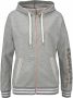 Bench. Capuchonsweatvest met gestreepte boorden en glansprint loungewear loungepak - Thumbnail 2