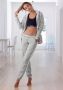 Bench. Capuchonsweatvest met gestreepte boorden en glansprint loungewear loungepak - Thumbnail 5