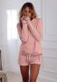 Bench. Hoodie met gestreepte tailleband en glansprint loungewear loungepak hoodie - Thumbnail 5