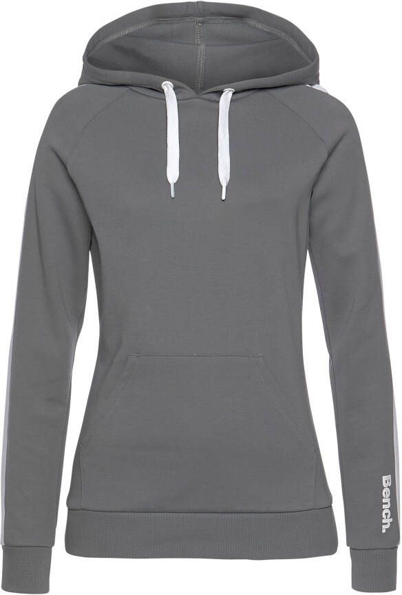 Bench. Loungewear Hoodie met zijstrepen en kangoeroe zak loungewear