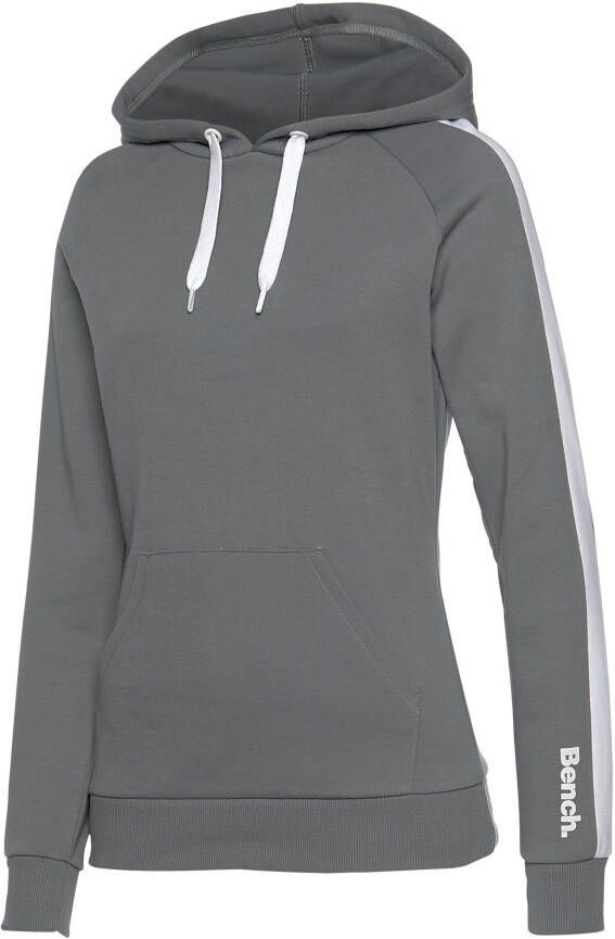 Bench. Loungewear Hoodie met zijstrepen en kangoeroe zak loungewear
