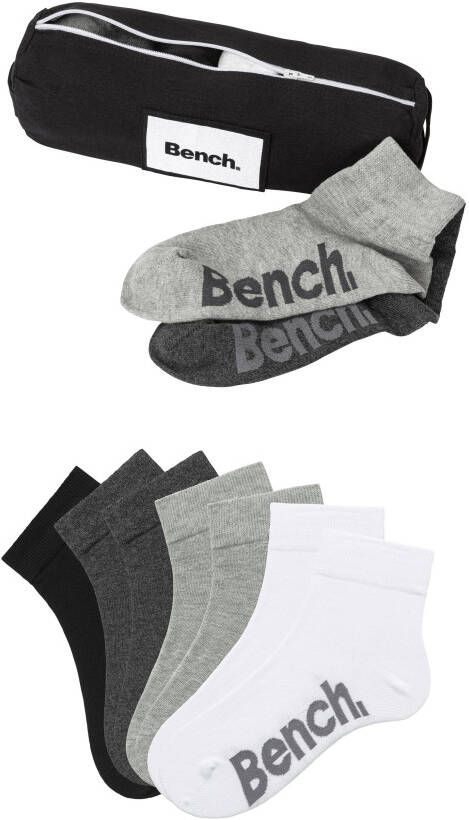 Bench. Korte sokken in aansprekend etui met ritssluiting (etui 7 paar)