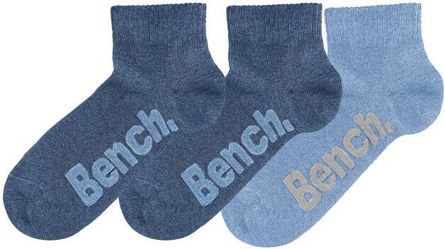 Bench. Korte sokken met comfortabele ribboorden (set 3 paar)