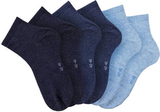 Bench. Korte sokken met ingebreid logo in boord (6 paar)