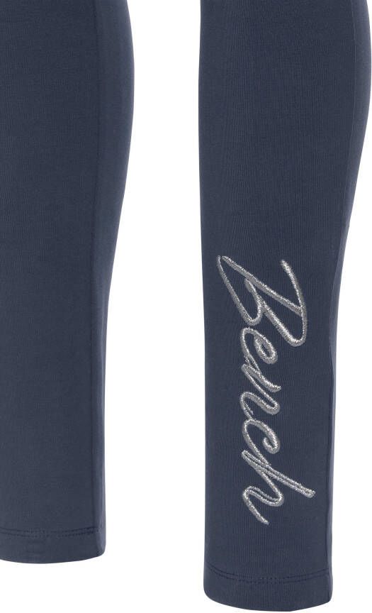 Bench. Loungewear Legging met glinsterend logoborduursel op het been