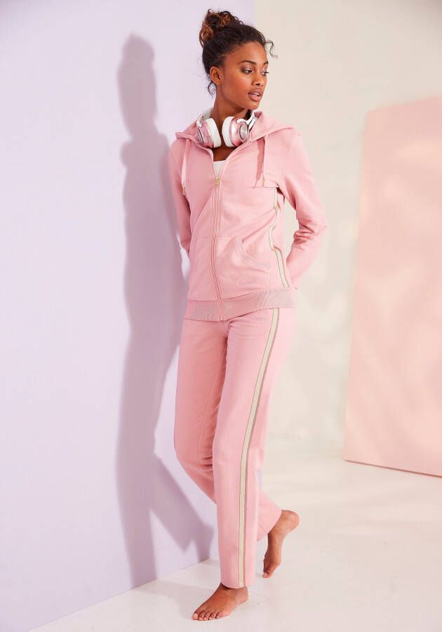 Bench. Loungewear Relaxbroek met glitter zijstrepen loungepak