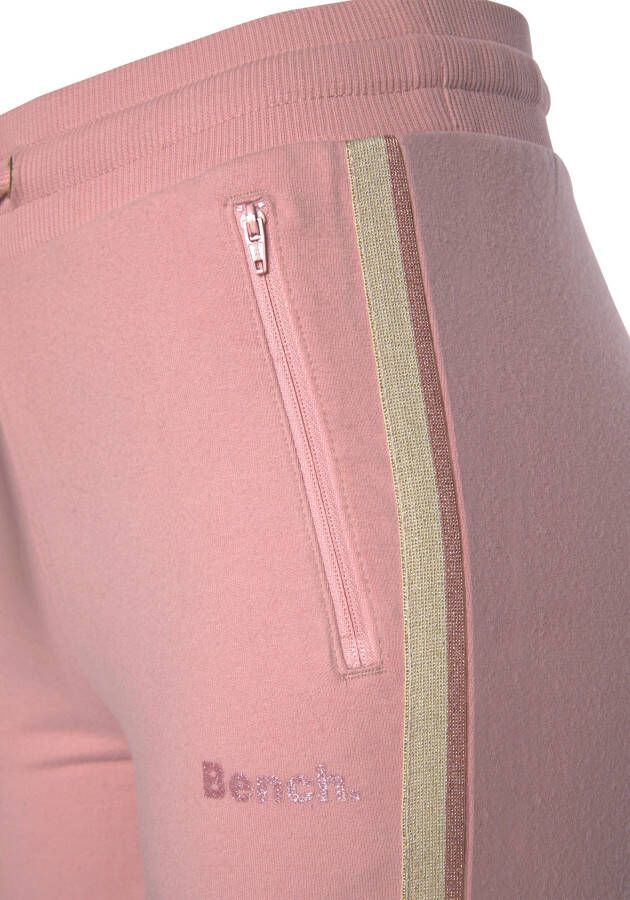 Bench. Loungewear Relaxbroek met glitter zijstrepen loungepak