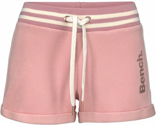 Bench. Relaxshorts met gestreepte tailleband loungewear loungepak