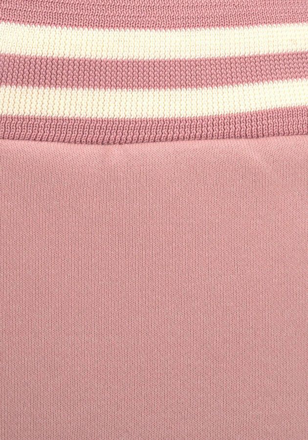 Bench. Relaxshorts met gestreepte tailleband loungewear loungepak
