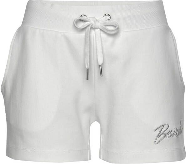 Bench. Loungewear Relaxshorts met klein glanzend logo-borduurwerk loungepak