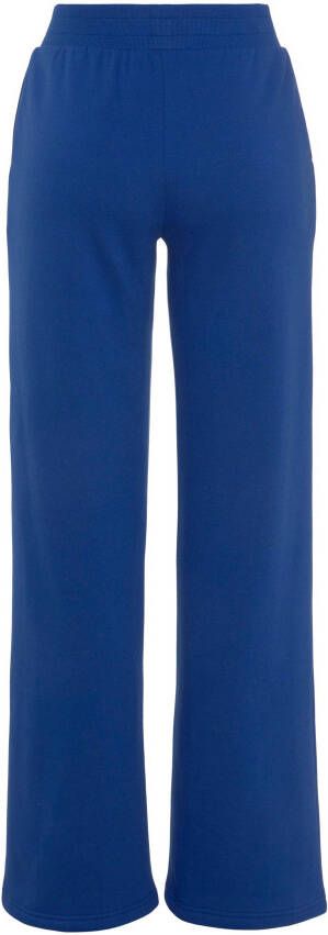 Bench. Loungewear Sweatpants -wijde loungebroek met insteekzakken en logo-print loungewear loungeanzug