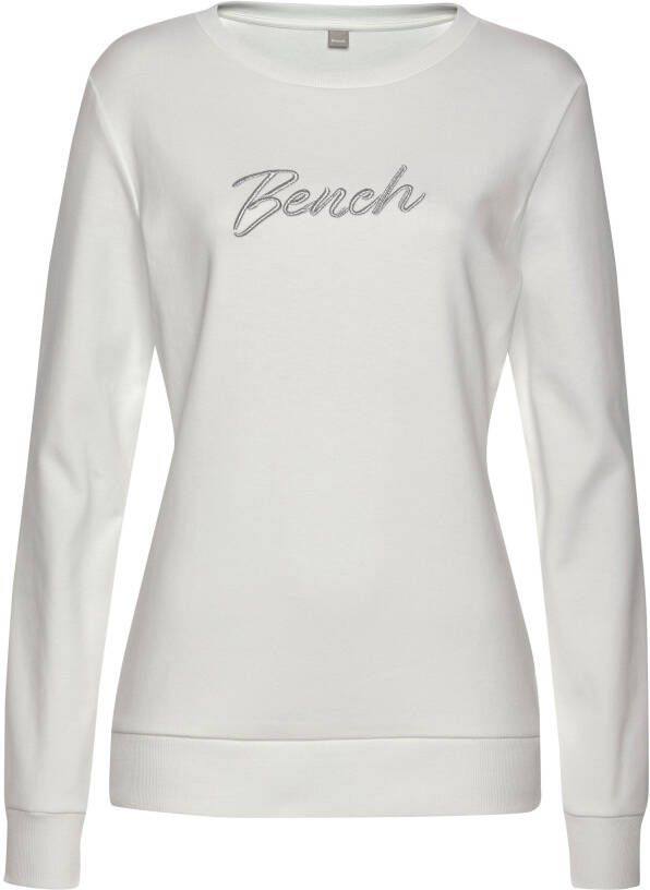 Bench. Loungewear Sweatshirt Loungeshirt met geborduurd logo loungewear