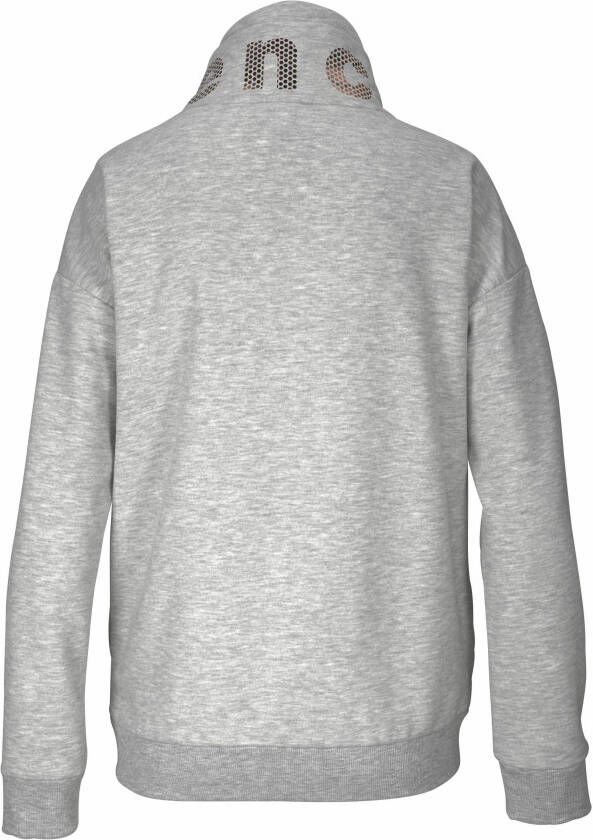 Bench. Sweatvest met glansprint op de staande kraag loungepak